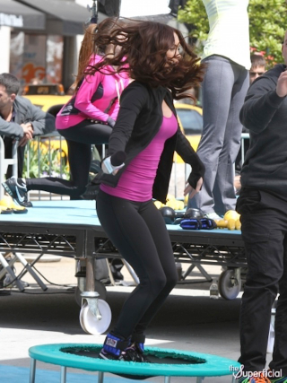 Illustration for article titled Michael Bay's TMNT features Megan Fox on a trampoline, obviously